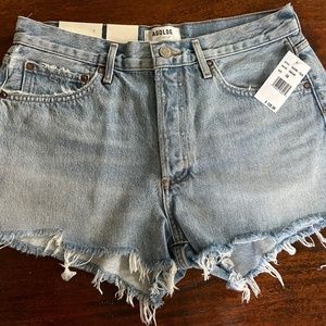 Agolde Parker denim shorts NWT
